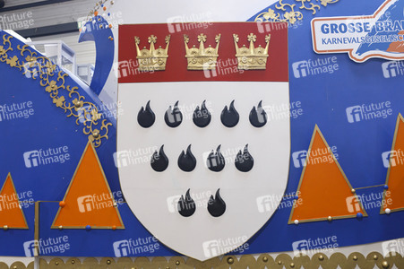 Vorstellung der Wagen des Kölner Rosenmontagszuges 2021