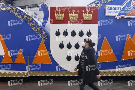 Vorstellung der Wagen des Kölner Rosenmontagszuges 2021