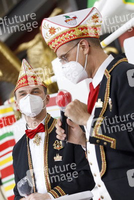 Vorstellung der Wagen des Kölner Rosenmontagszuges 2021