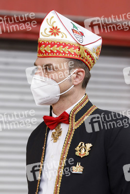 Vorstellung der Wagen des Kölner Rosenmontagszuges 2021