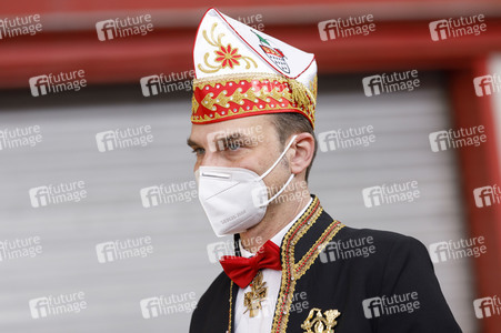 Vorstellung der Wagen des Kölner Rosenmontagszuges 2021