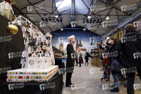 Vorstellung der Wagen des Kölner Rosenmontagszuges 2021