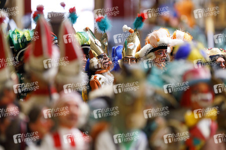 Vorstellung der Wagen des Kölner Rosenmontagszuges 2021