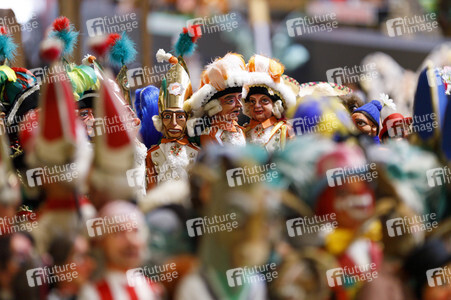 Vorstellung der Wagen des Kölner Rosenmontagszuges 2021