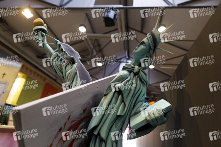 Vorstellung der Wagen des Kölner Rosenmontagszuges 2021