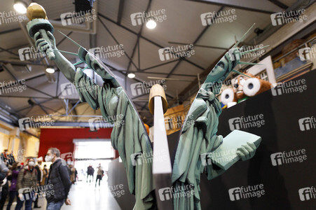 Vorstellung der Wagen des Kölner Rosenmontagszuges 2021