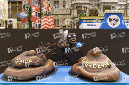 Vorstellung der Wagen des Kölner Rosenmontagszuges 2021