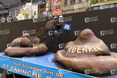 Vorstellung der Wagen des Kölner Rosenmontagszuges 2021