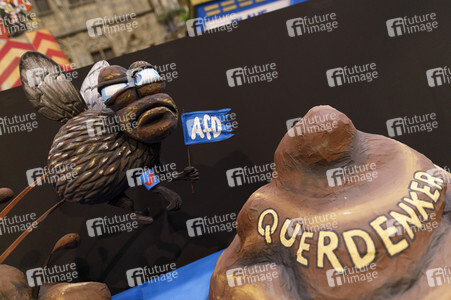 Vorstellung der Wagen des Kölner Rosenmontagszuges 2021