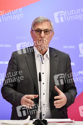 Pressekonferenz zum Wahlprogramm der Partei Die Linke in Berlin