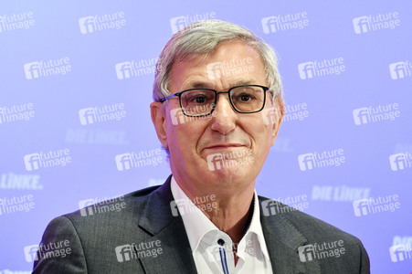 Pressekonferenz zum Wahlprogramm der Partei Die Linke in Berlin