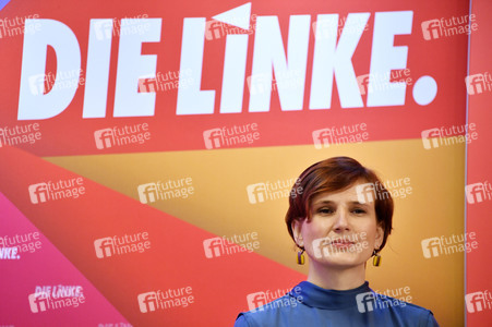 Pressekonferenz zum Wahlprogramm der Partei Die Linke in Berlin