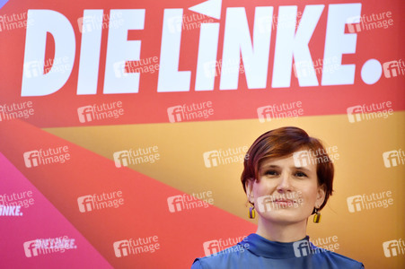 Pressekonferenz zum Wahlprogramm der Partei Die Linke in Berlin