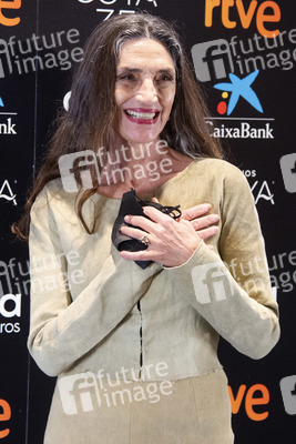 Photocall mit Angela Molina zur Goya-Verleihung in Madrid