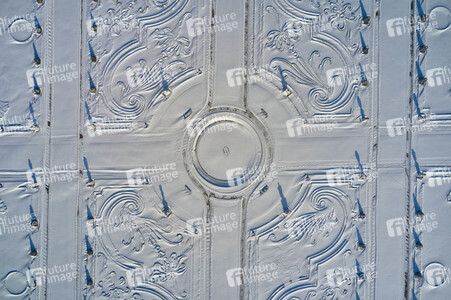 Luftbild der Herrenhäuser Gärten in Hannover