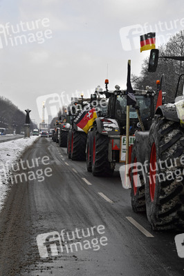 Traktor-Demonstration gegen die Agrarpoiltik der Bundesregierung in Berlin