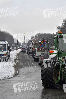 Traktor-Demonstration gegen die Agrarpoiltik der Bundesregierung in Berlin