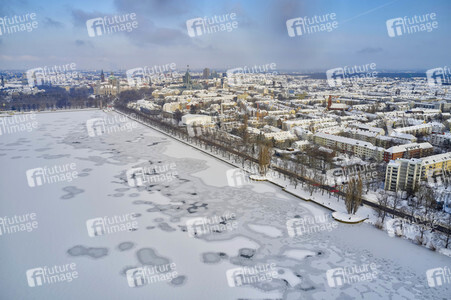 Luftbild vom Maschsee in Hannover