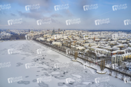 Luftbild vom Maschsee in Hannover