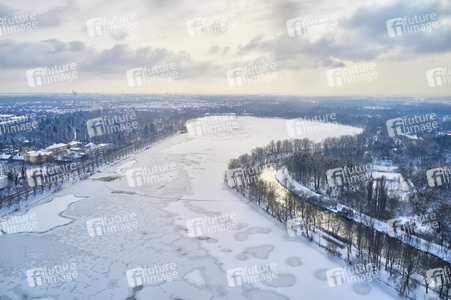 Luftbild vom Maschsee in Hannover