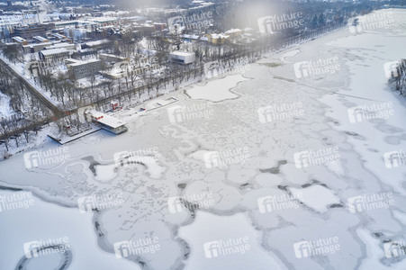 Luftbild vom Maschsee in Hannover