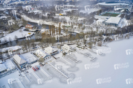 Luftbild vom Maschsee in Hannover