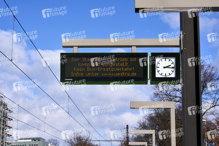 Einstellung des Stadtbahnverkehrs in Hannover