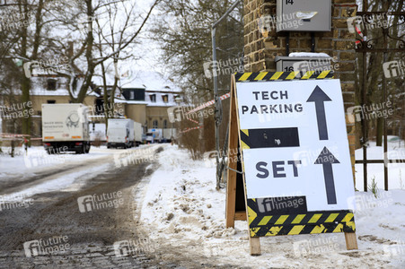 Dreharbeiten zu 'Spencer' im Schloss Marquardt in Potsdam