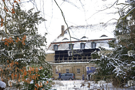 Dreharbeiten zu 'Spencer' im Schloss Marquardt in Potsdam