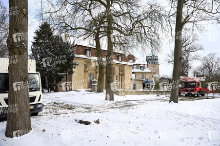 Dreharbeiten zu 'Spencer' im Schloss Marquardt in Potsdam