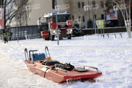 Feuerwehr-Übung Eisretten in Potsdam