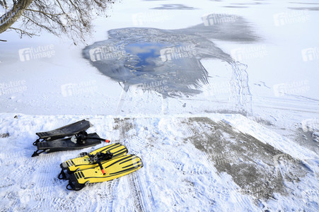 Feuerwehr-Übung Eisretten in Potsdam