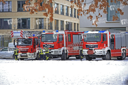 Feuerwehr-Übung Eisretten in Potsdam