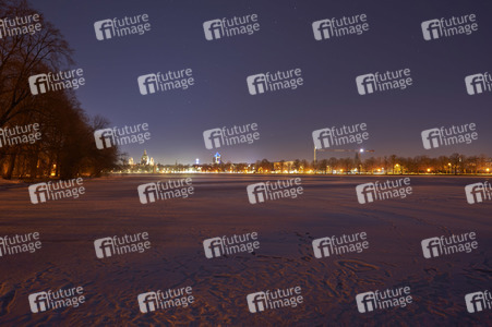 Sonnenaufgang am Maschsee in Hannover