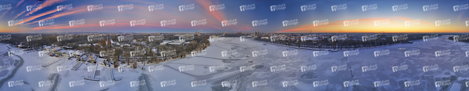 Sonnenaufgang am Maschsee in Hannover