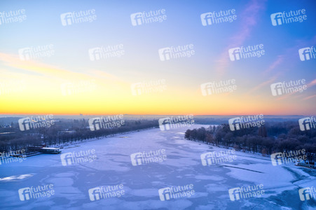 Sonnenaufgang am Maschsee in Hannover