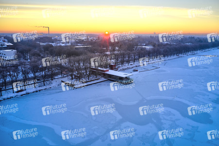 Sonnenaufgang am Maschsee in Hannover