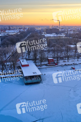 Sonnenaufgang am Maschsee in Hannover