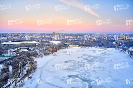 Sonnenaufgang am Maschsee in Hannover