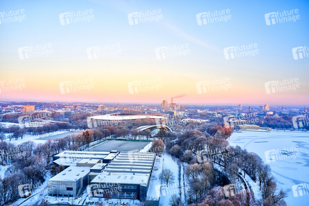Sonnenaufgang am Maschsee in Hannover