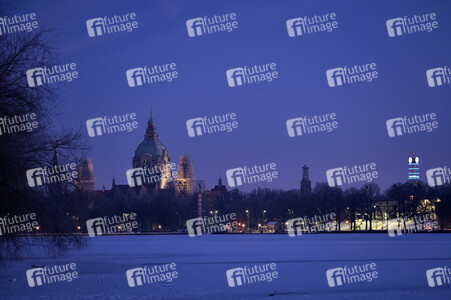 Sonnenaufgang am Maschsee in Hannover