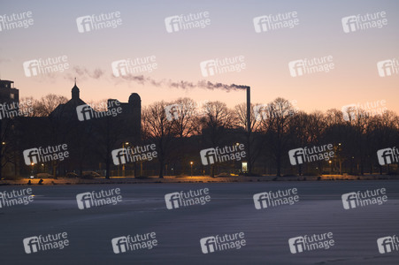 Sonnenaufgang am Maschsee in Hannover