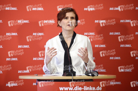 Pressekonferenz mit Katja Kipping in Berlin