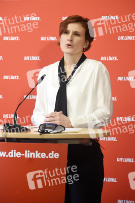 Pressekonferenz mit Katja Kipping in Berlin