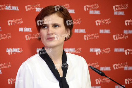 Pressekonferenz mit Katja Kipping in Berlin