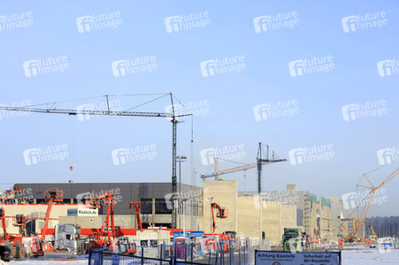 Baustelle der Tesla Gigafactory 4 in Grünheide