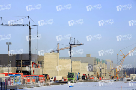 Baustelle der Tesla Gigafactory 4 in Grünheide