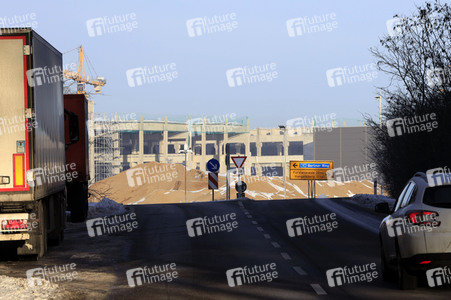 Baustelle der Tesla Gigafactory 4 in Grünheide