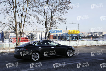 Baustelle der Tesla Gigafactory 4 in Grünheide
