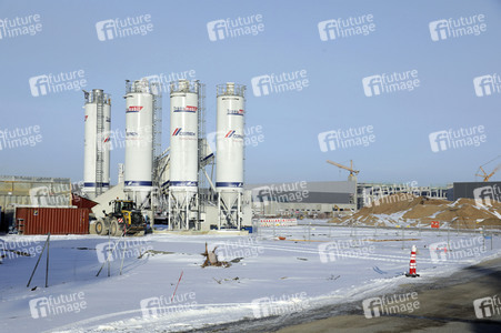 Baustelle der Tesla Gigafactory 4 in Grünheide